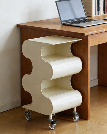 Modern Curved Rolling Cart