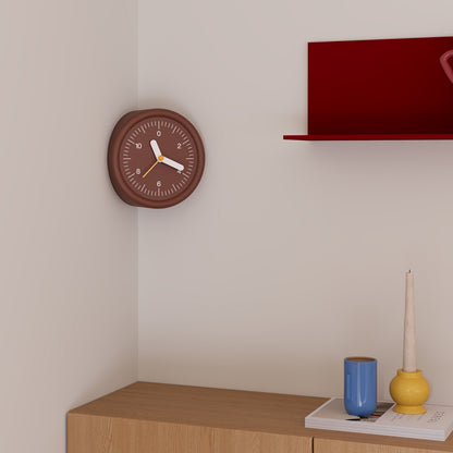 Brown Corner Clock