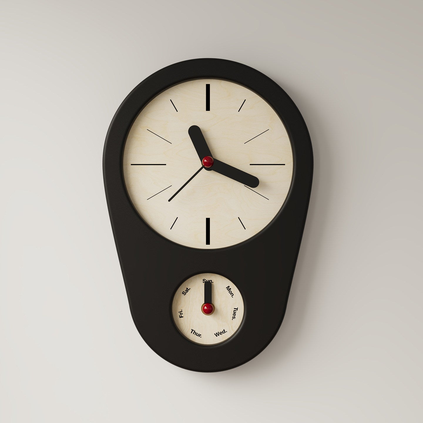Retro Weekday Clock