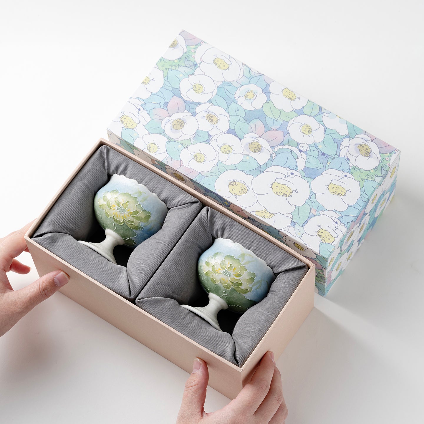 Lotus Ceramic Tea & Coffee Cup Set