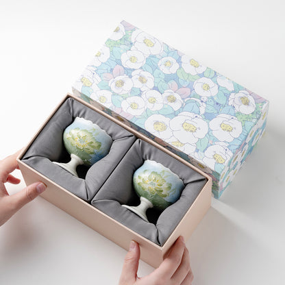 Lotus Ceramic Tea & Coffee Cup Set