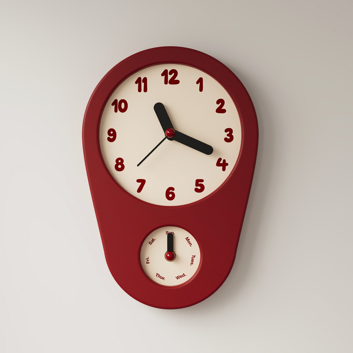 Retro Weekday Clock