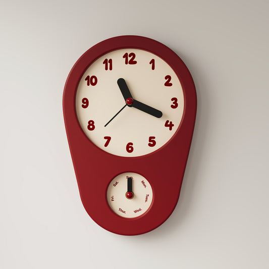 Retro Weekday Clock