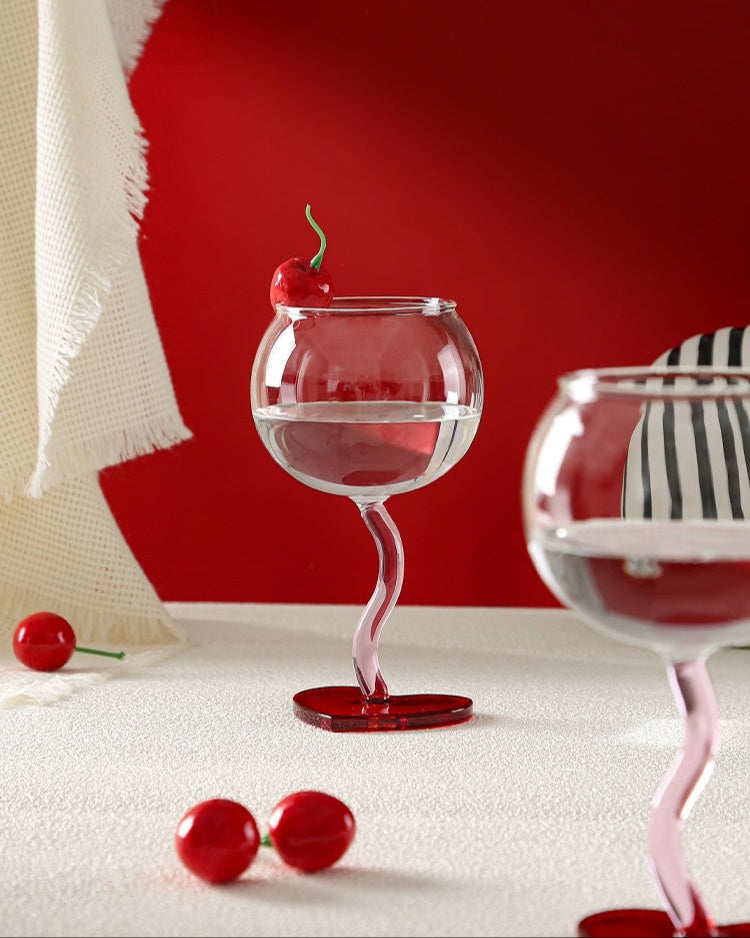Heart Wine Glass Set