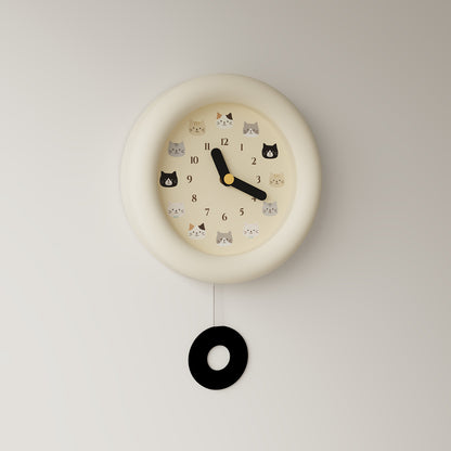 Cute Cat Wall Clock