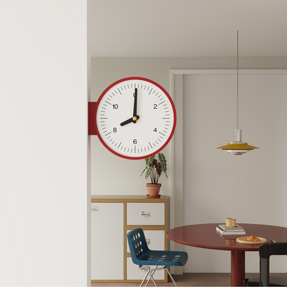 Minimalism Double-Sided Clock