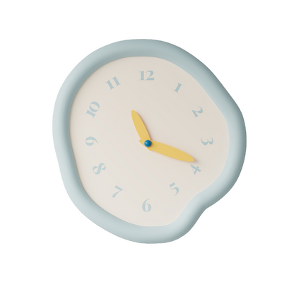 Asymmetrical Drip Clock