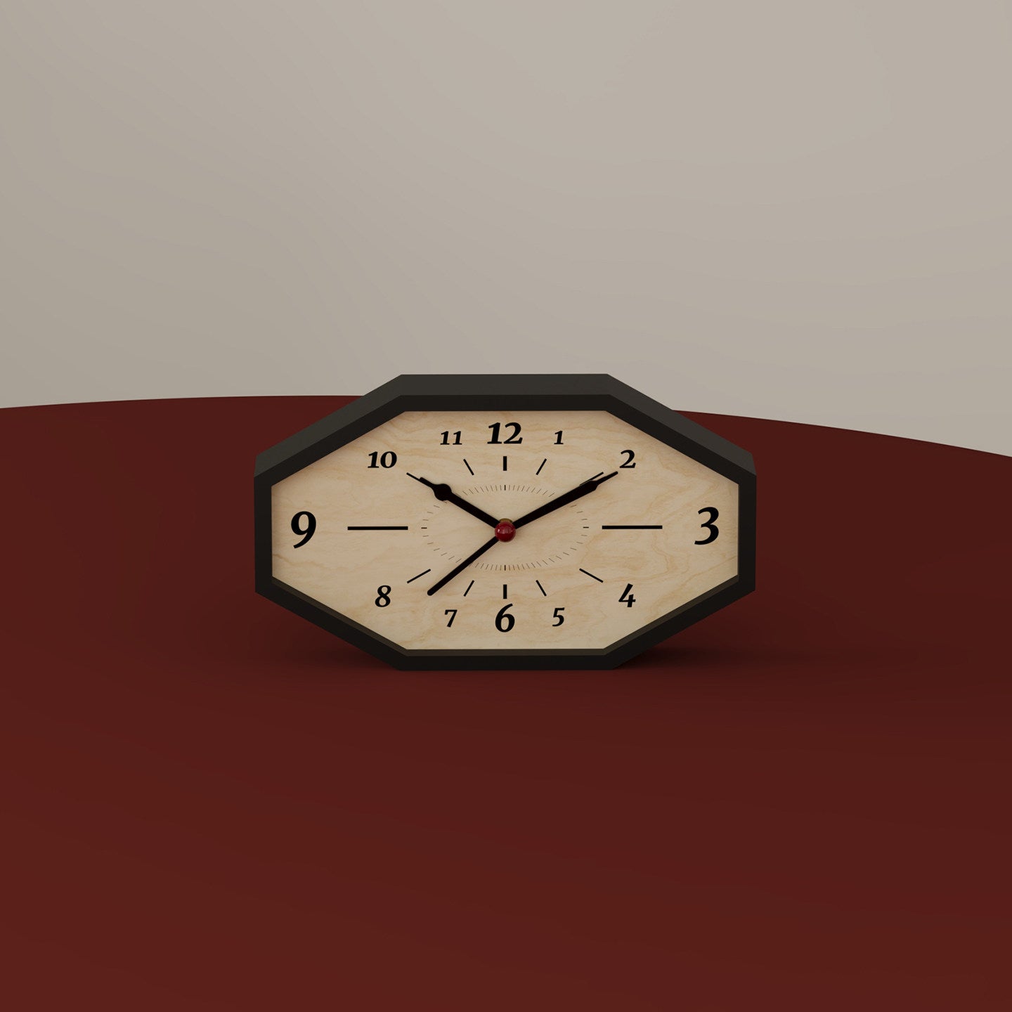Octagon Dual-Sided Clock