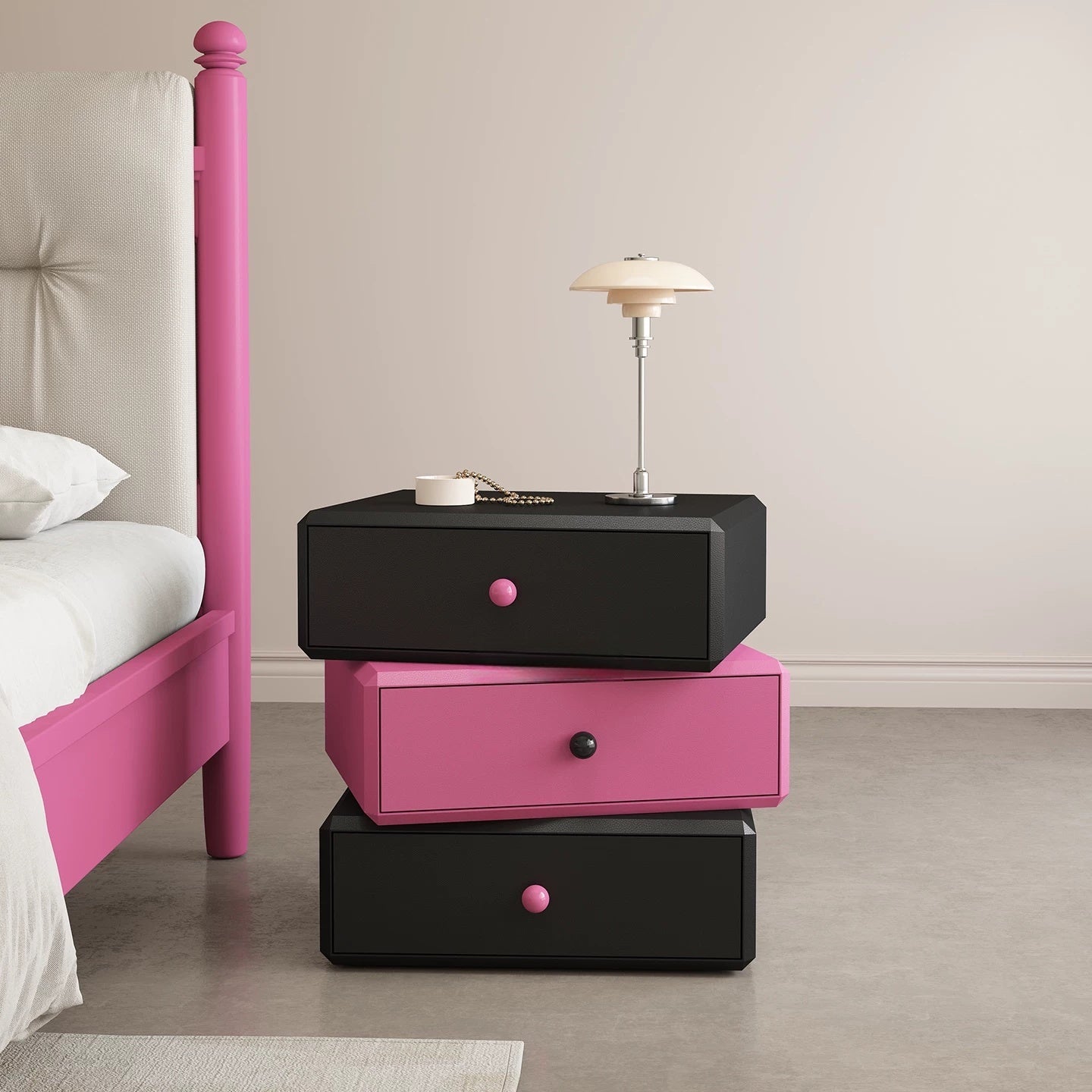 Twist Stack Rotating Nightstand