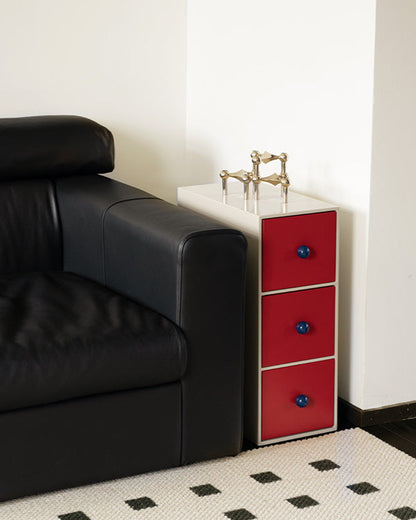 Slim Color Block Storage Cabinet