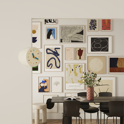White Corner Clock