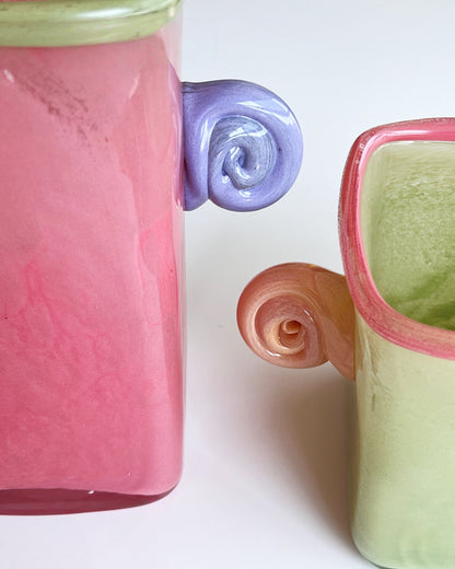 Retro Ear Handle Glass Vase