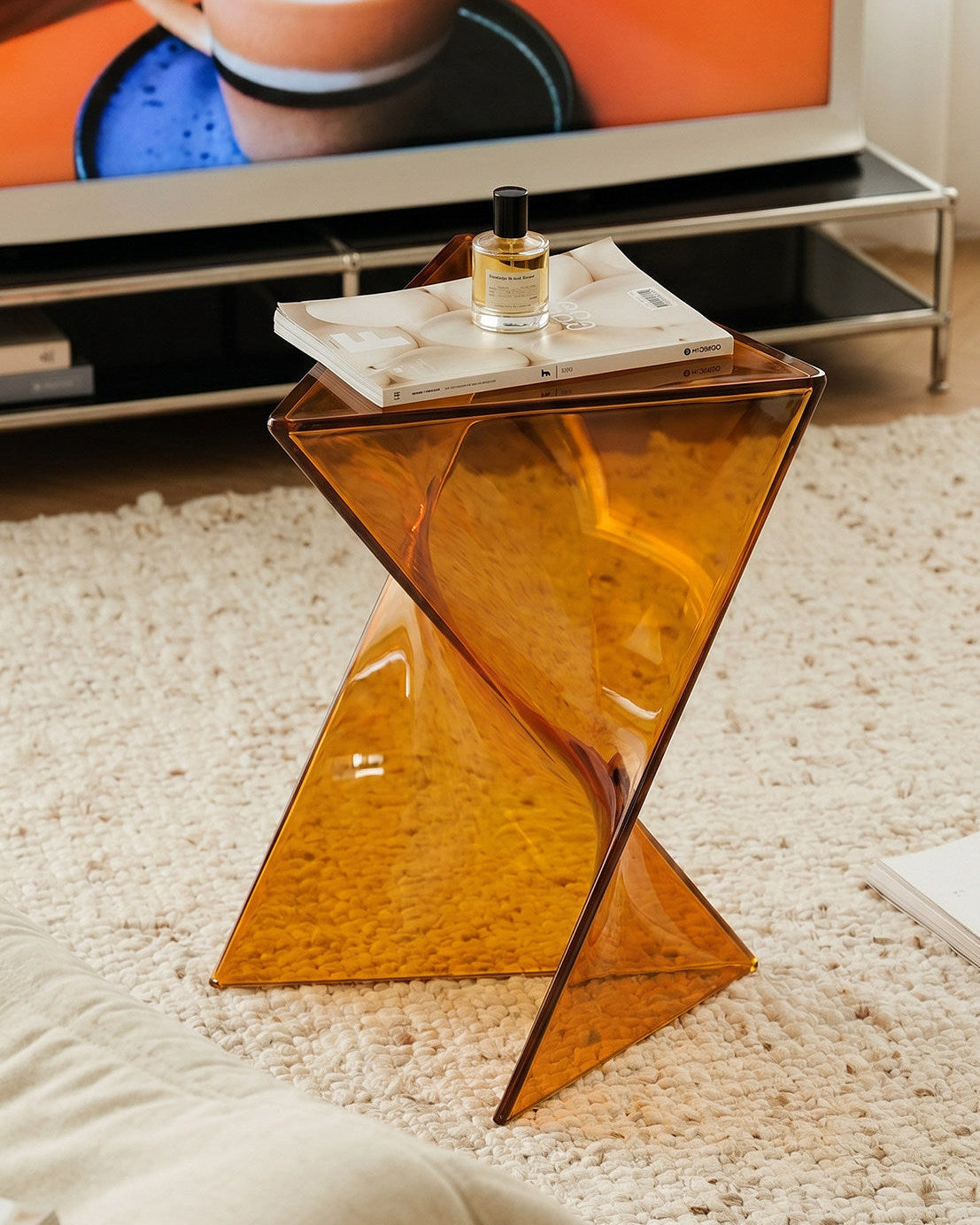 Twist Acrylic Side Table