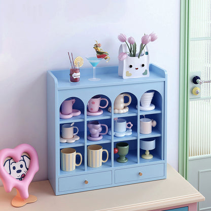 Japanese-inspired mug rack