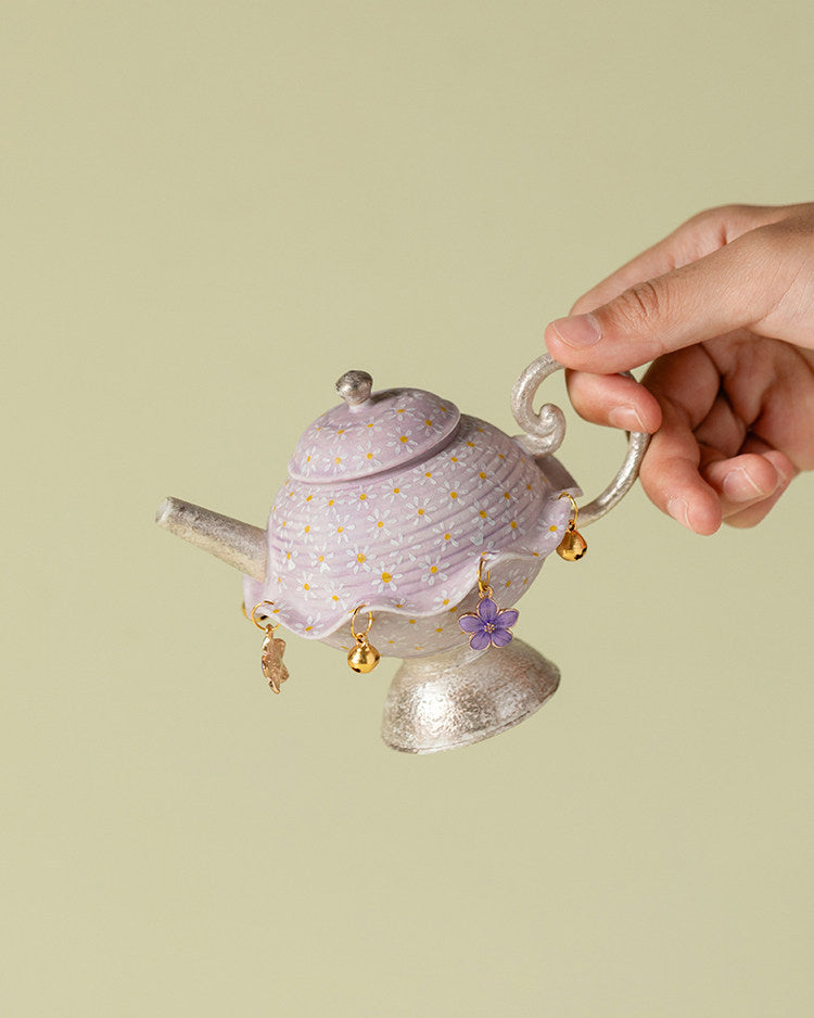 Lilac Daisy Tea Set
