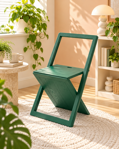Origami Solid Wood Folding Chair
