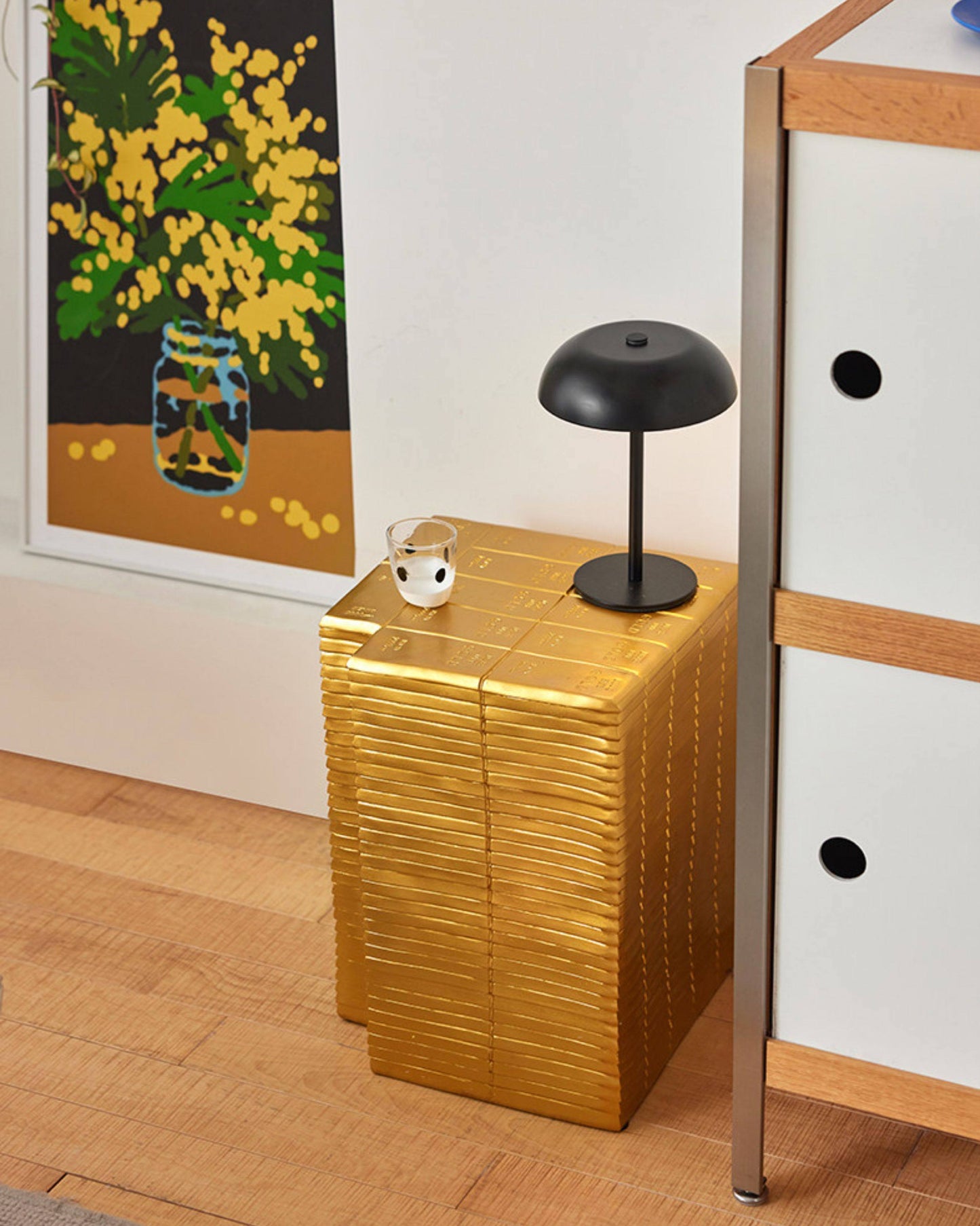 Golden Ingot Side Table