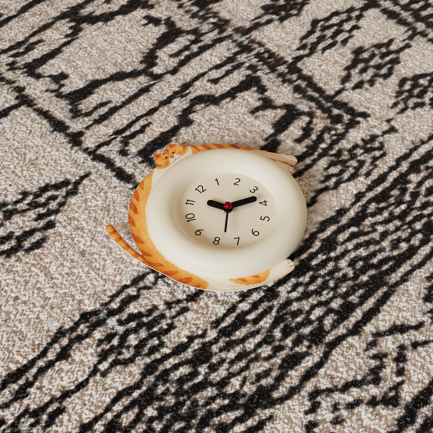 Cute Cat Hug Wall Clock