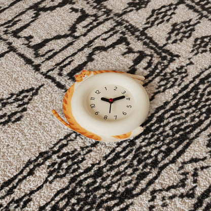 Cute Cat Hug Wall Clock