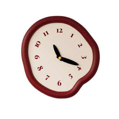 Asymmetrical Drip Clock