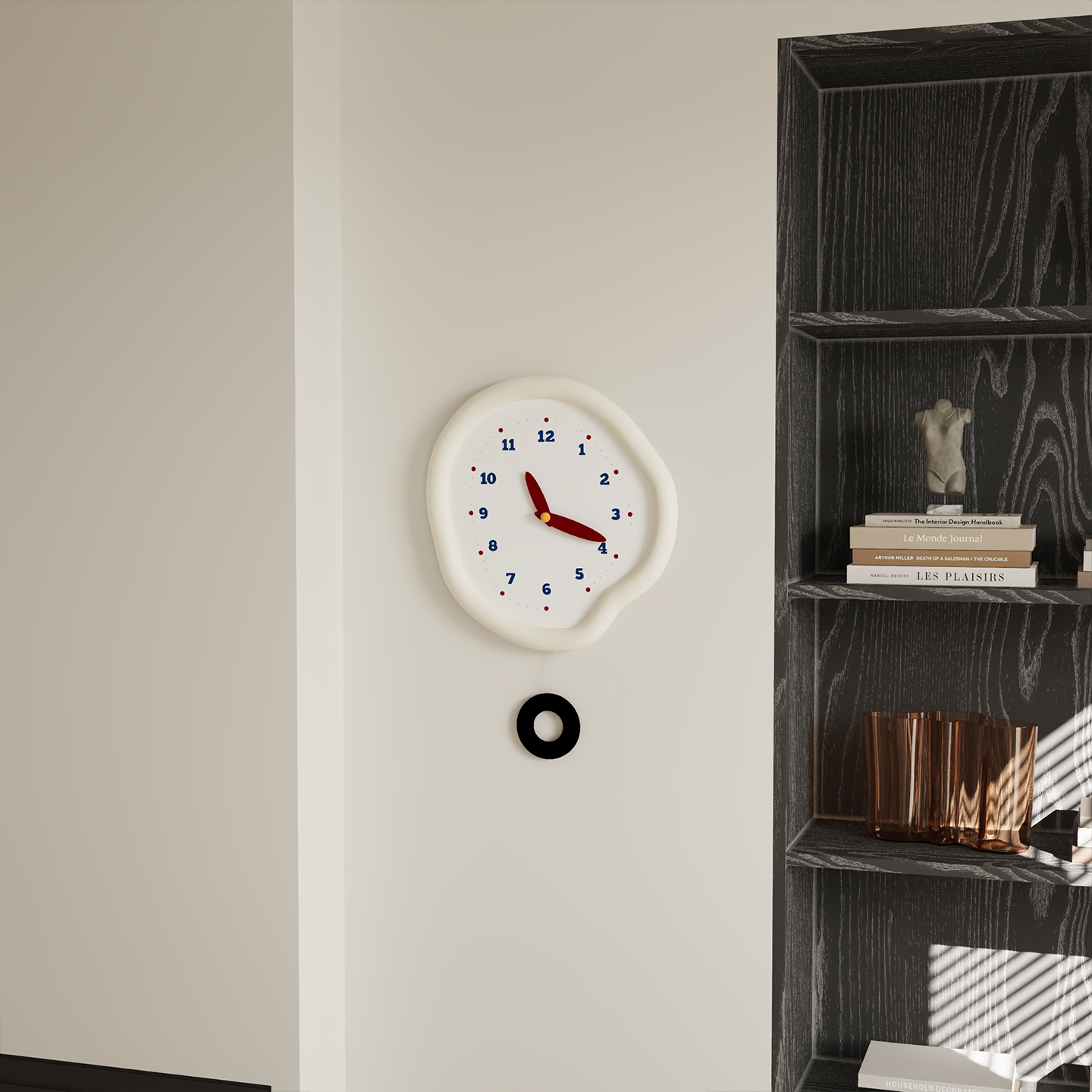 Asymmetrical Drip Clock