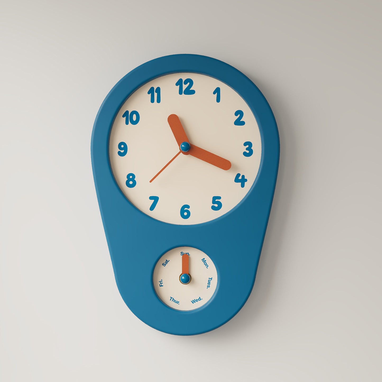 Retro Weekday Clock