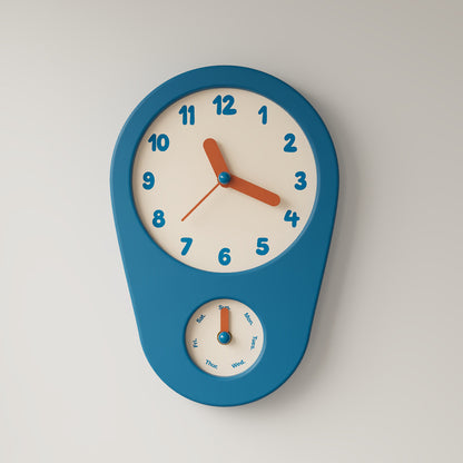 Retro Weekday Clock