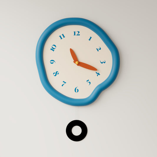 Asymmetrical Drip Clock