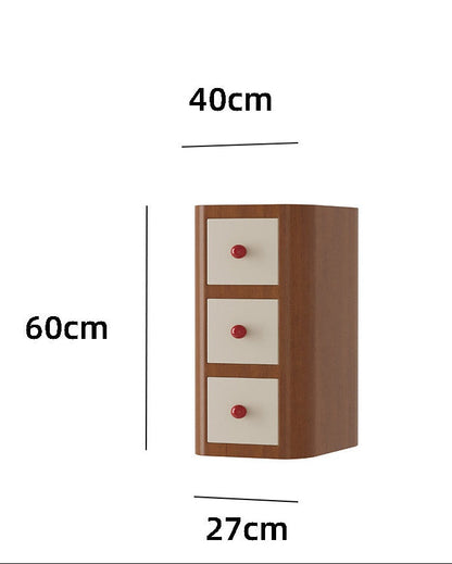 Pinocchio Style Narrow Nightstand