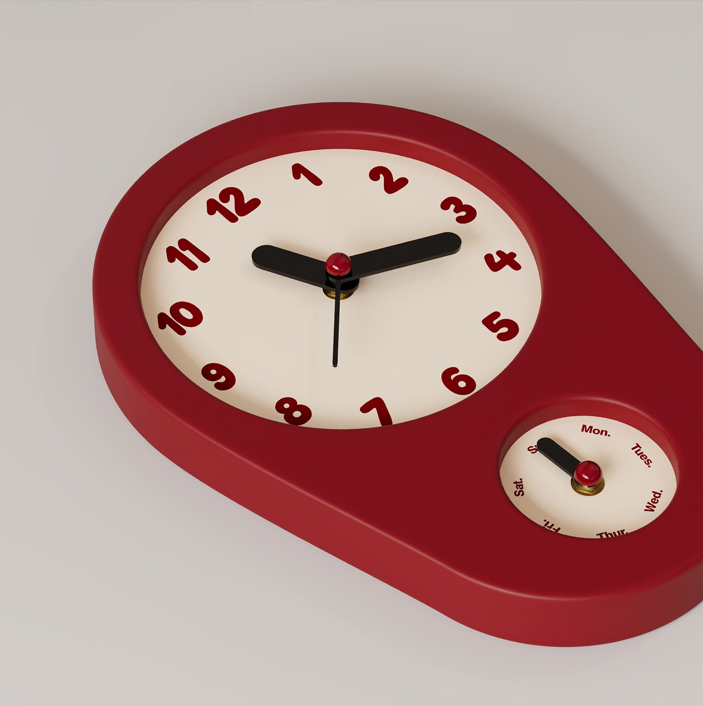 Retro Weekday Clock
