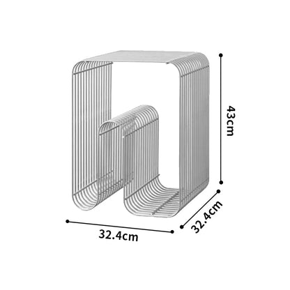 Minimalist Metal Magazine Rack