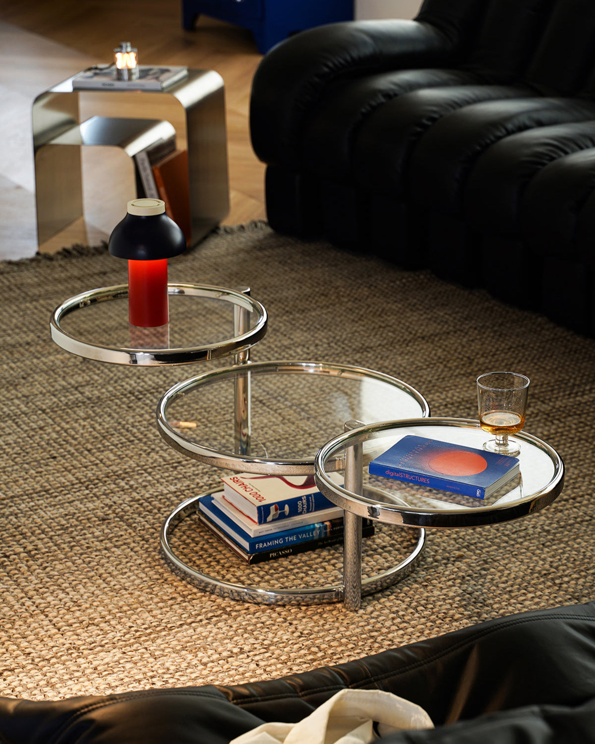 Rotating Round Coffee Table
