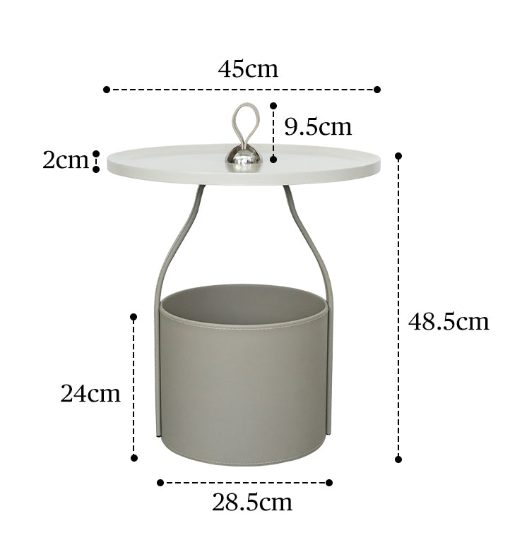 Luxury Style Handheld Side Table