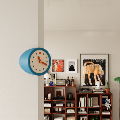 Blue Corner Clock