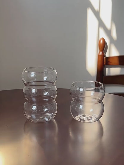 Bubble Shaped Glass Coffee Cups