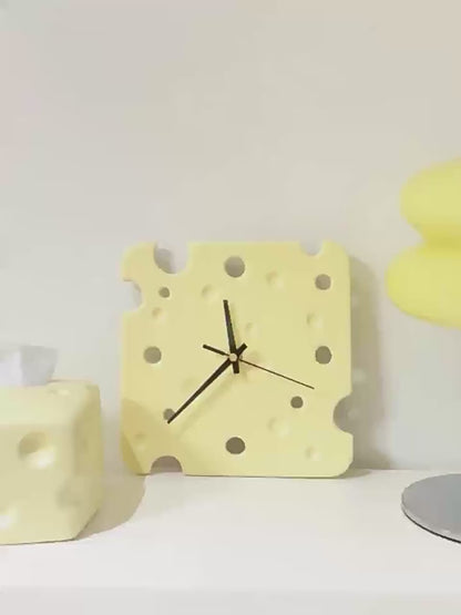 Cheese Shaped Wall Clock