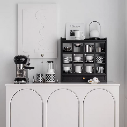 Japanese-inspired mug rack