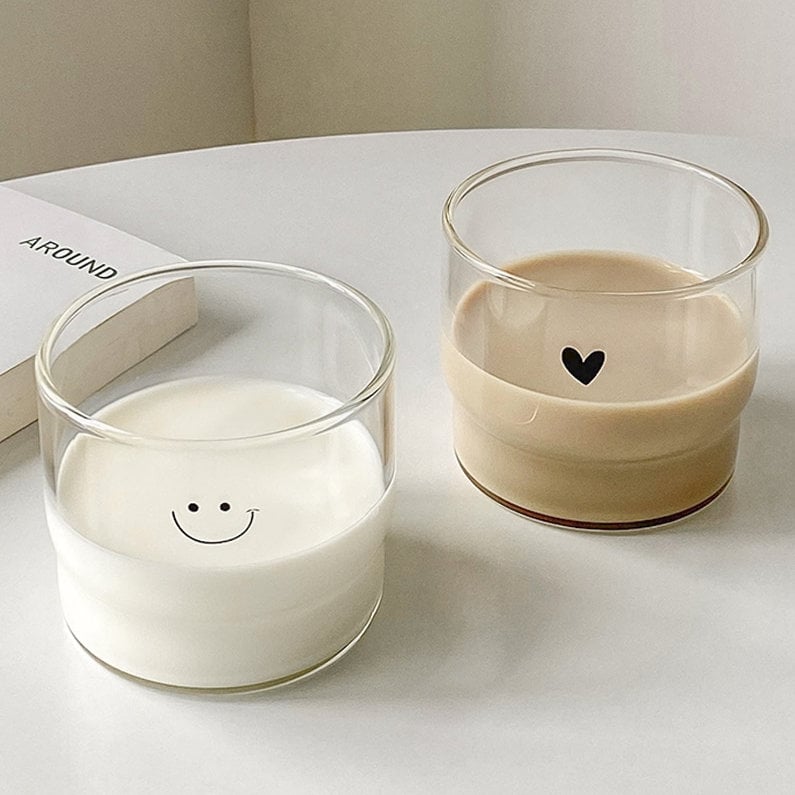 Heart/Cute Face Coffee Cup