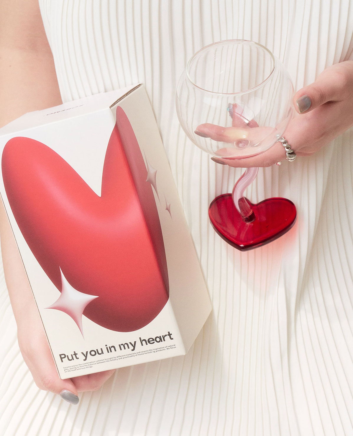 Heart Wine Glass Goblet