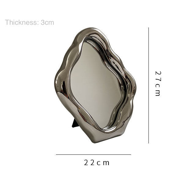 Wave Shaped Makeup Mirror