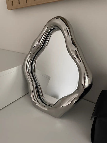 Wave Shaped Makeup Mirror