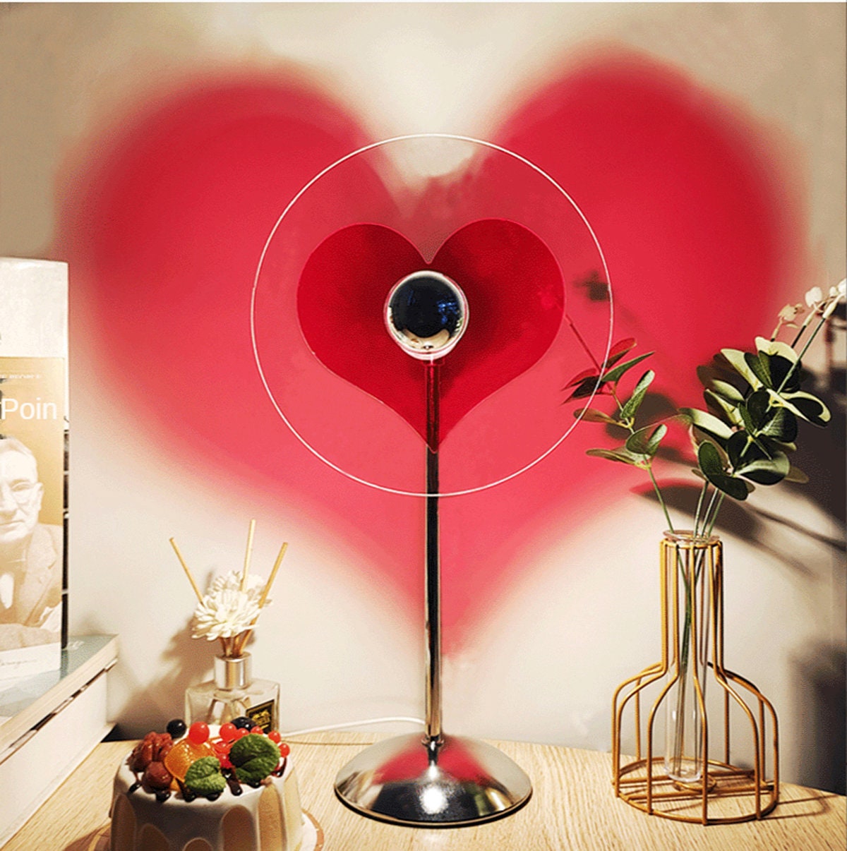 Projector LED Heart/Moon Light