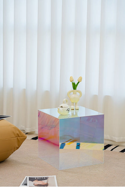 Modern Cube Acrylic Side Table