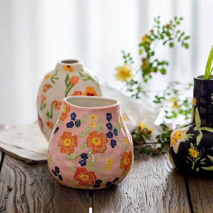 Hand Painting Ceramic Flower Vase