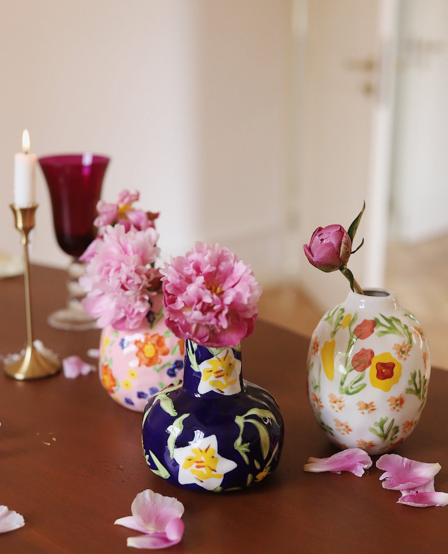 Hand Painting Ceramic Flower Vase