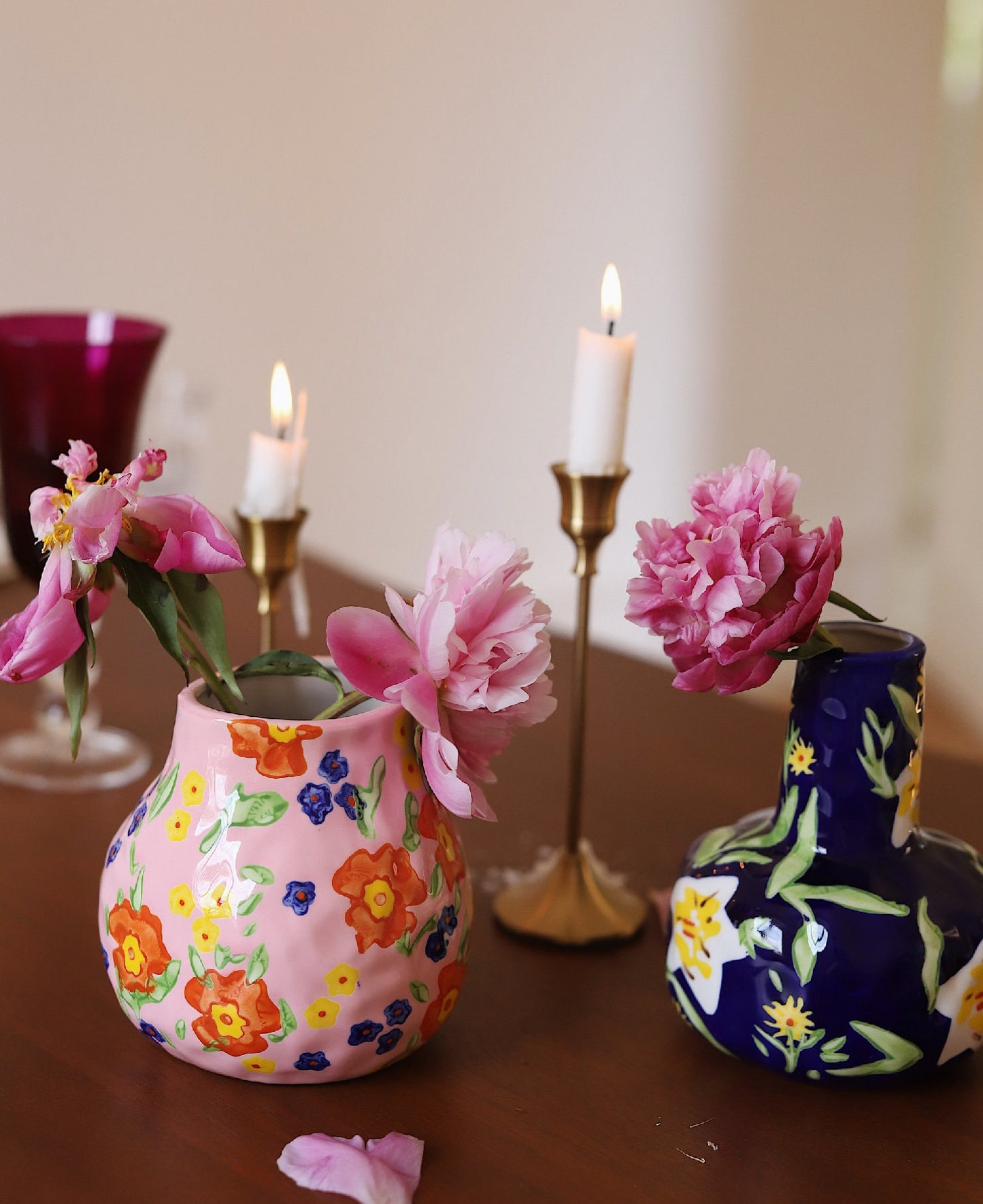 Hand Painting Ceramic Flower Vase