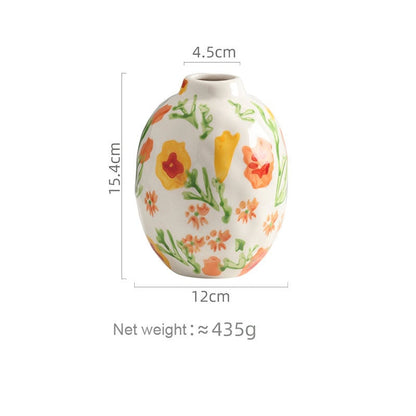 Hand Painting Ceramic Flower Vase