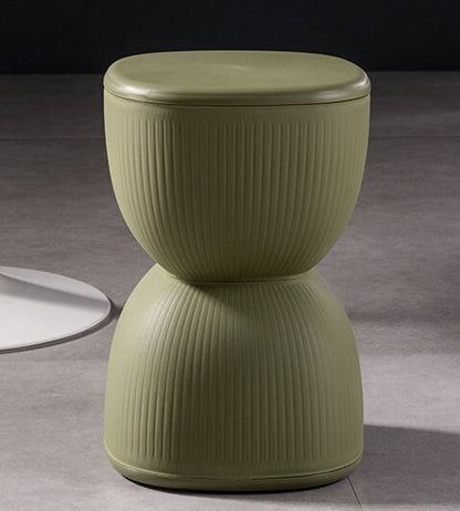 Stripe Plastic Stool Plant Stand