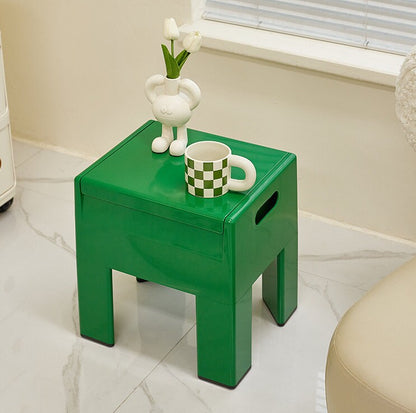 Playful Storage Stool Side Table