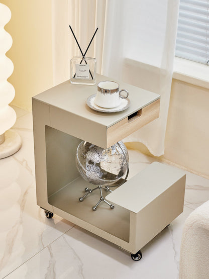 Rolling Side Table Bar Cart